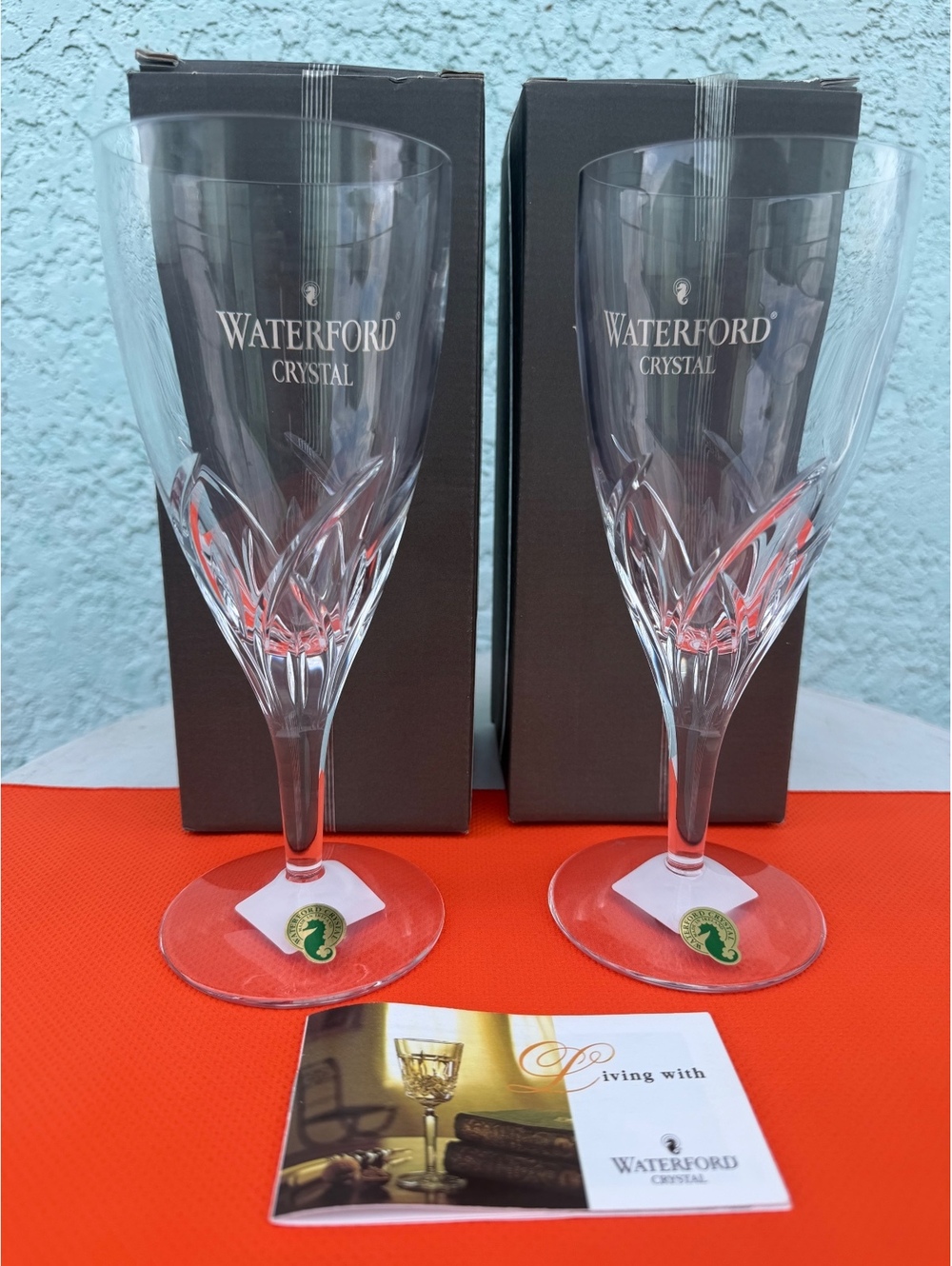 NEW Waterford Crystal Merrill Iced Beverage Glasses Set of 2 Made in Ireland